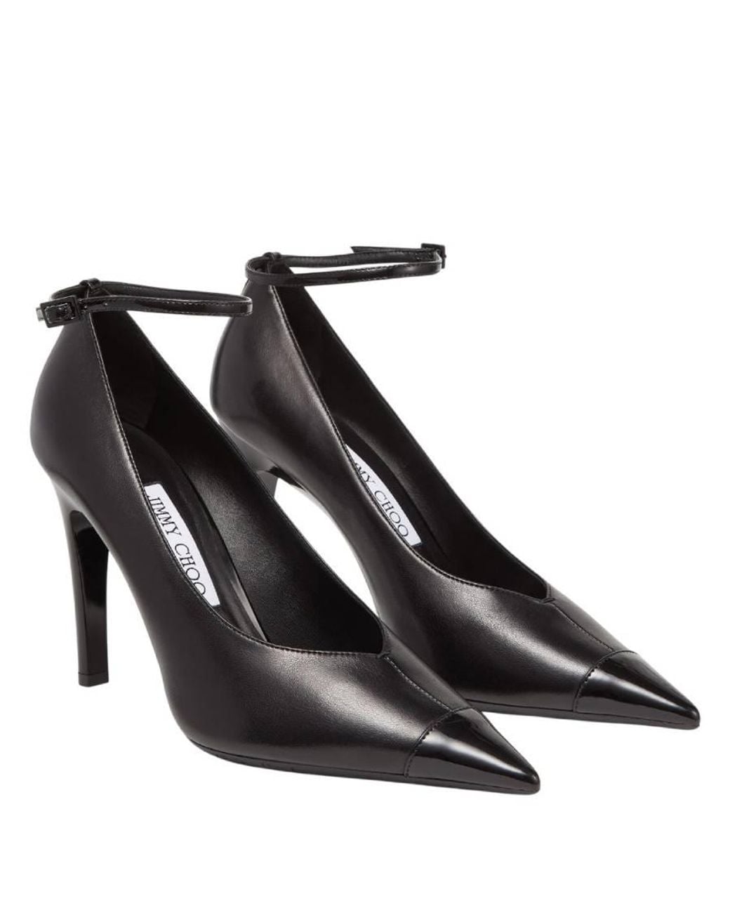 Jimmy Choo Black Cierra 100 Nappa Leather Pumps, Brand Size 39 Us