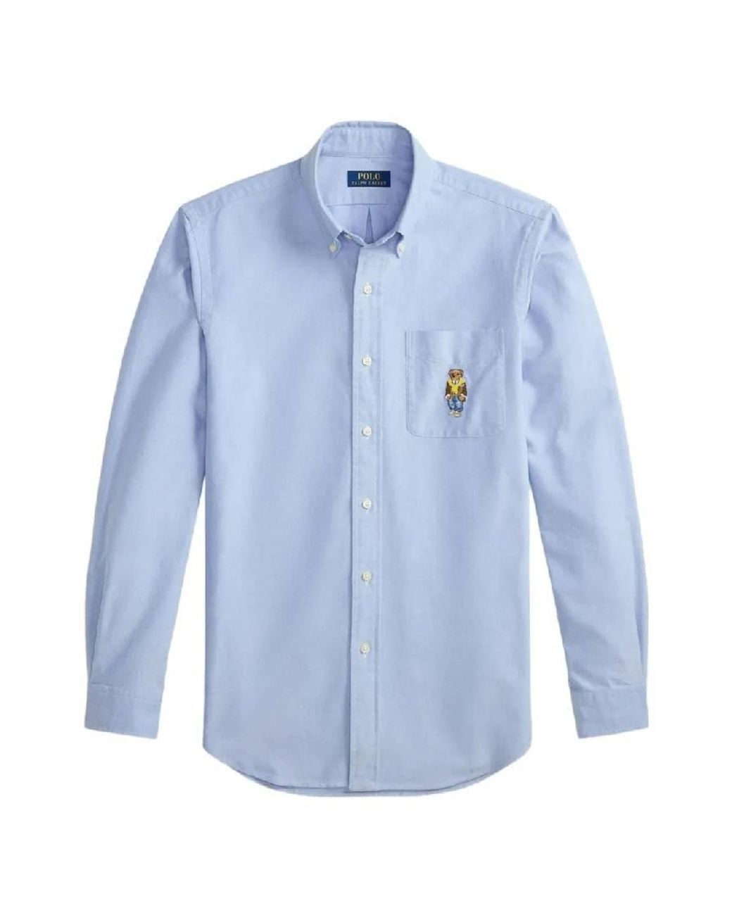 Polo Ralph Lauren Blue Slim-Fit Oxford Shirt for men