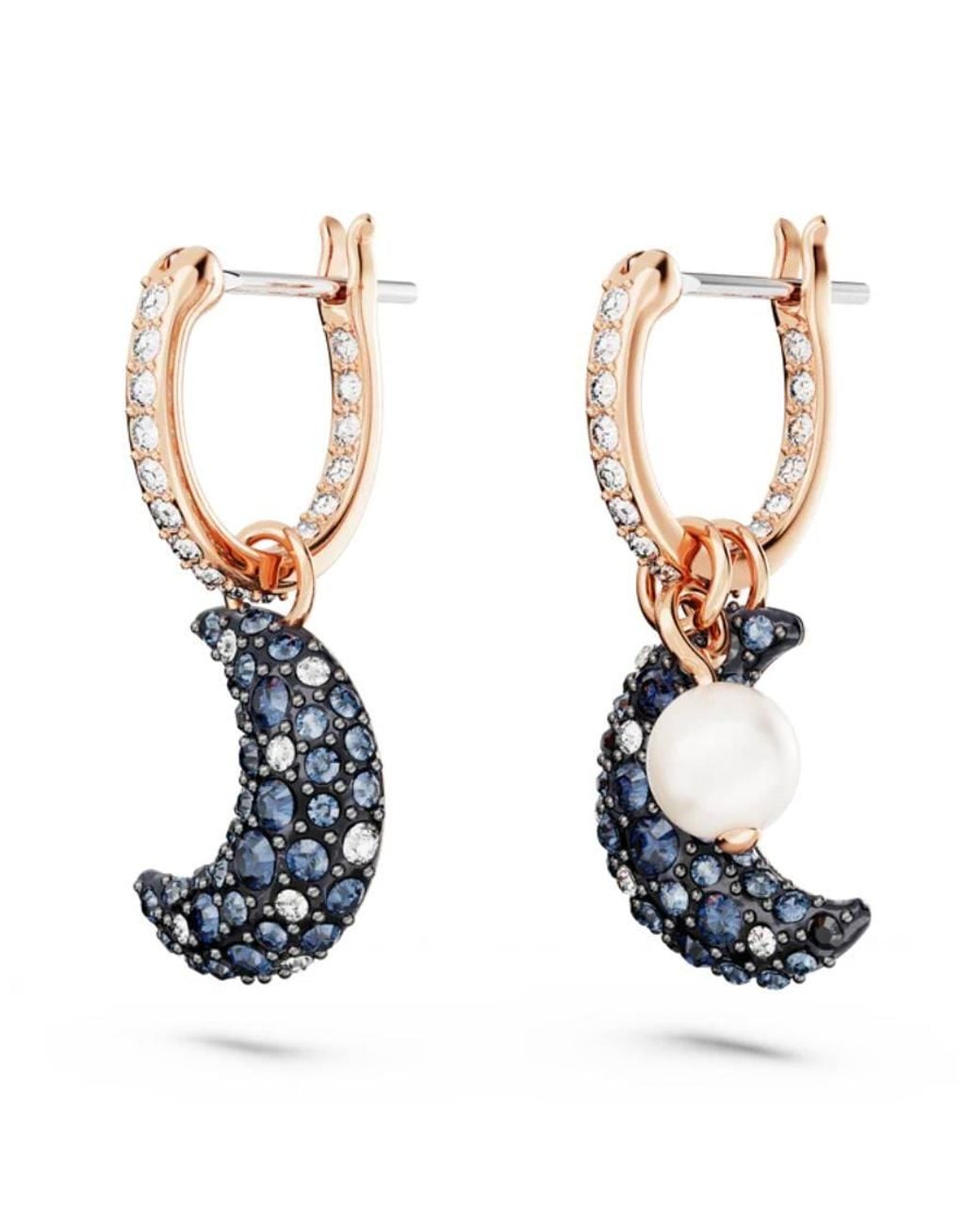 Swarovski Blue Luna Drop Earrings for men