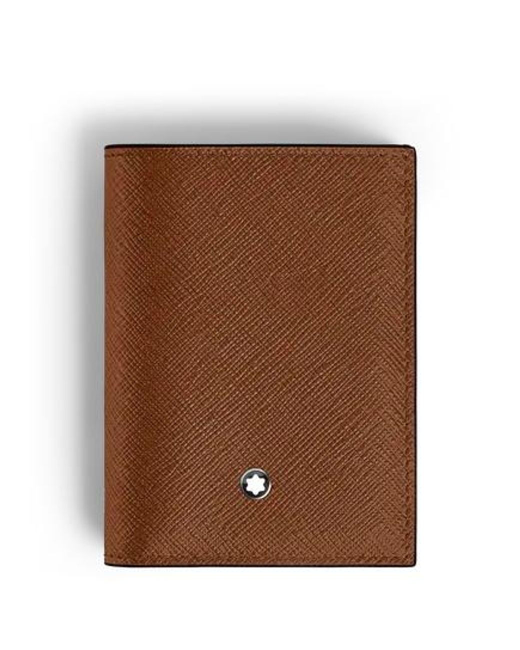 Montblanc Brown Sartorial 4Cc Leather Mini Wallet for men