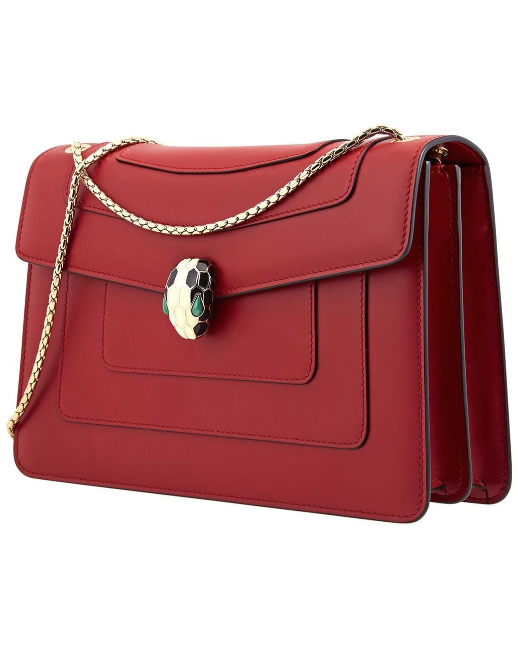 BVLGARI Red Serpenti Forever Shoulder Bag 287033