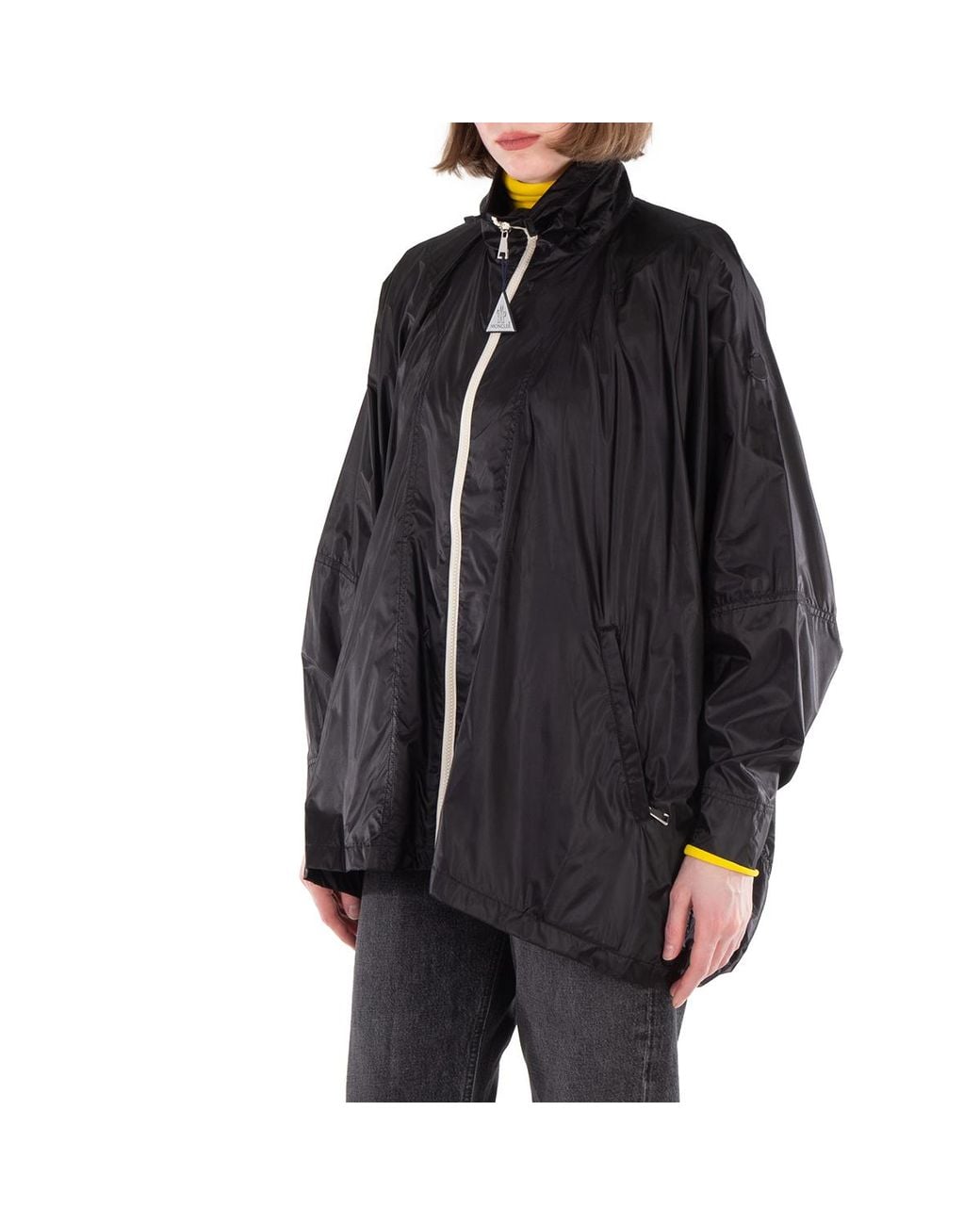 Moncler Black Moy Parker Long Sleeve Jacket, Brand Size 0 for men