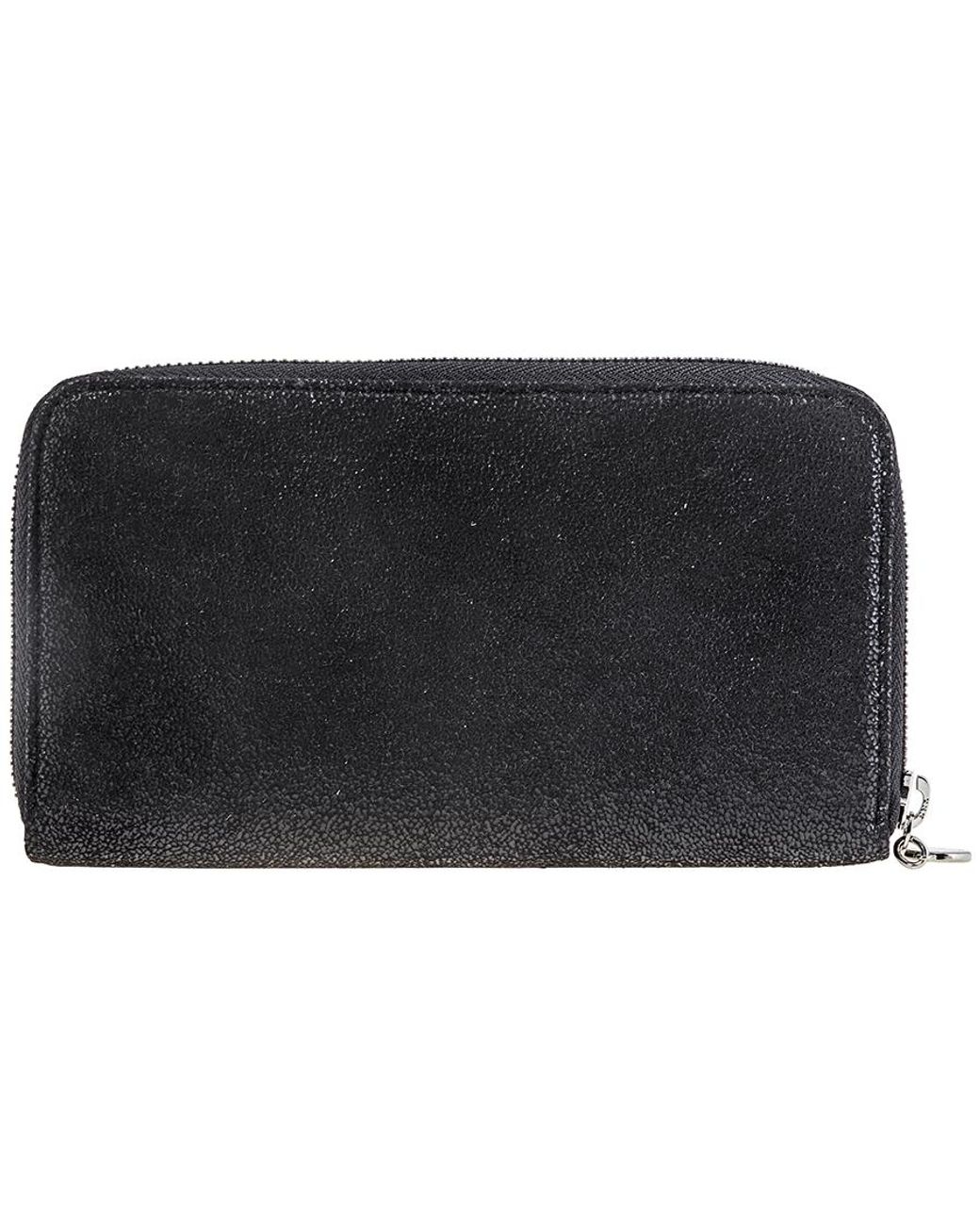 Stella McCartney Black Zip Around Falabella Wallet for men
