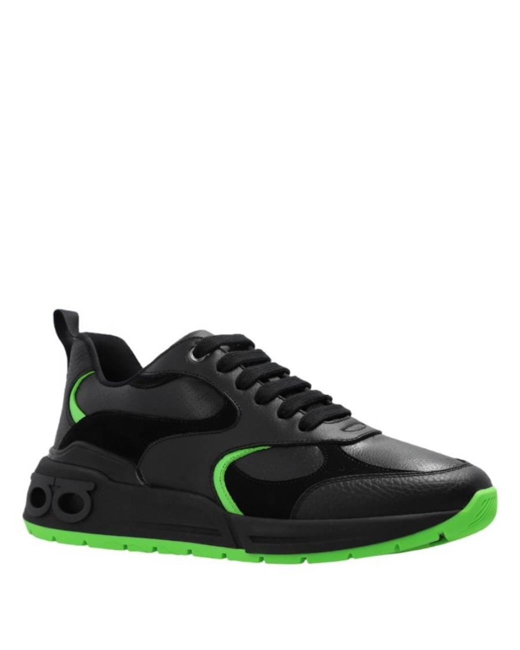 Ferragamo Black Cosimina Low-Top Sneakers for men