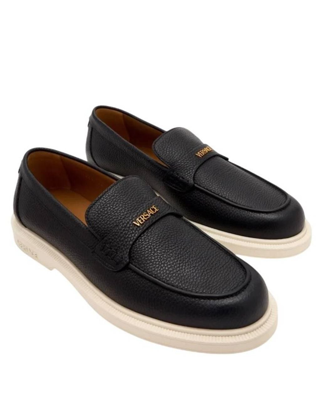 Versace Black Giuliano Loafers for men
