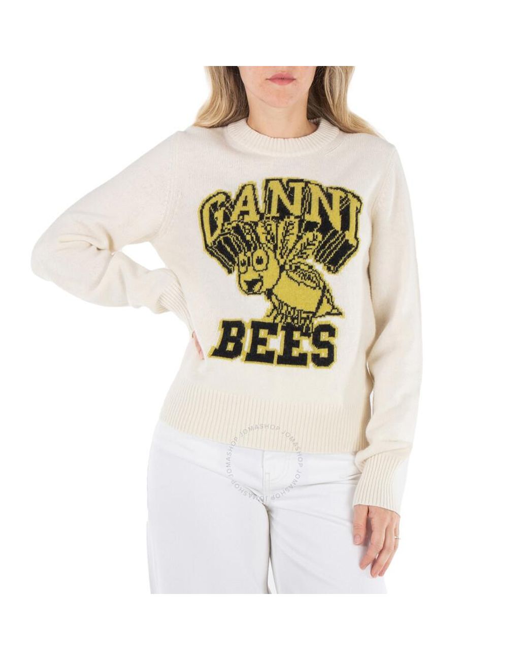 AER ADAM ET ROPE - 新品未使用　GANNI／Graphic O-neck Pullover Bees AER ADAM ET ROPE - 新品未使用 GANNI／Graphic O-neck Pullover