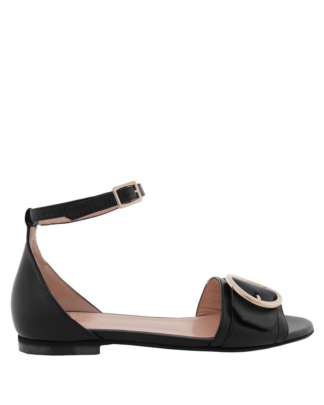Bally Brown Catrina Leather Flat Sandals