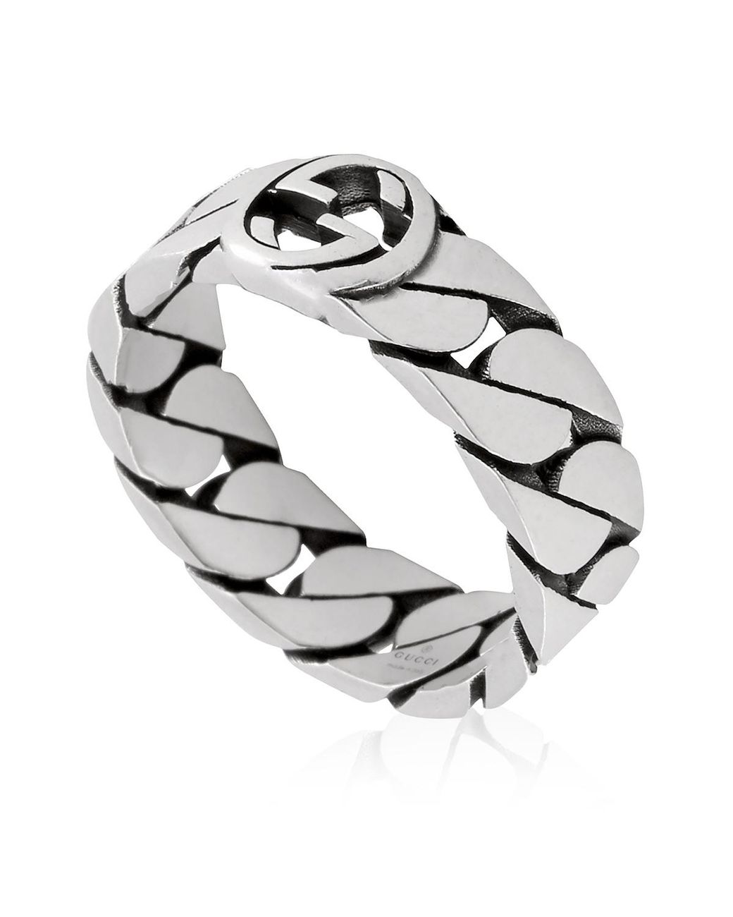 Gucci Metallic Sterling Interlocking G Ring