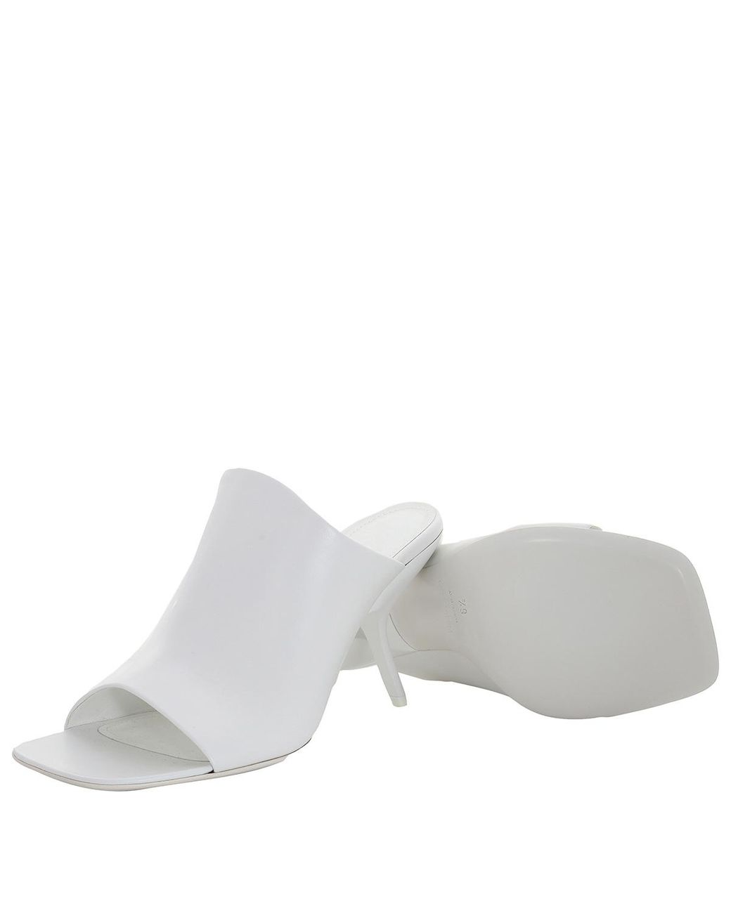 Ferragamo White Nappa Open-Toe Slide Sandals