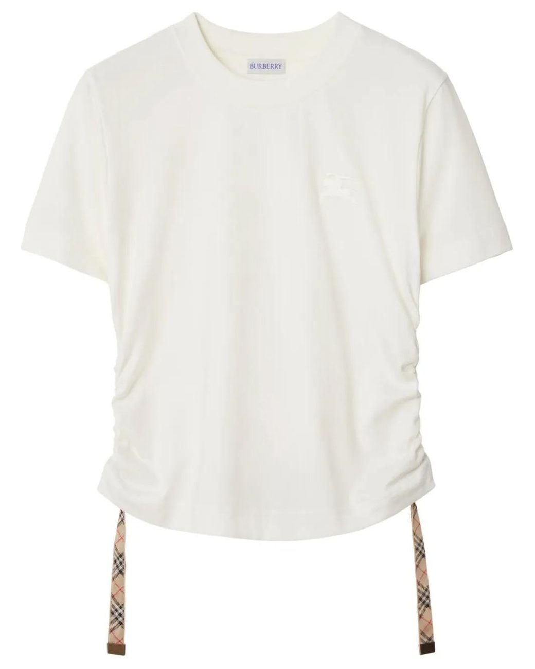 Burberry White Festival Cotton T-Shirt for men
