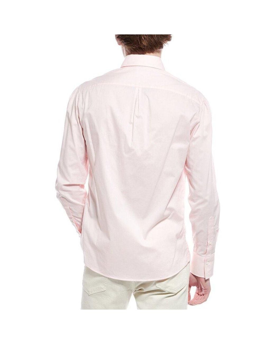 Brunello Cucinelli Pink Flamingo Button-Up Shirt, Size X-Small for men