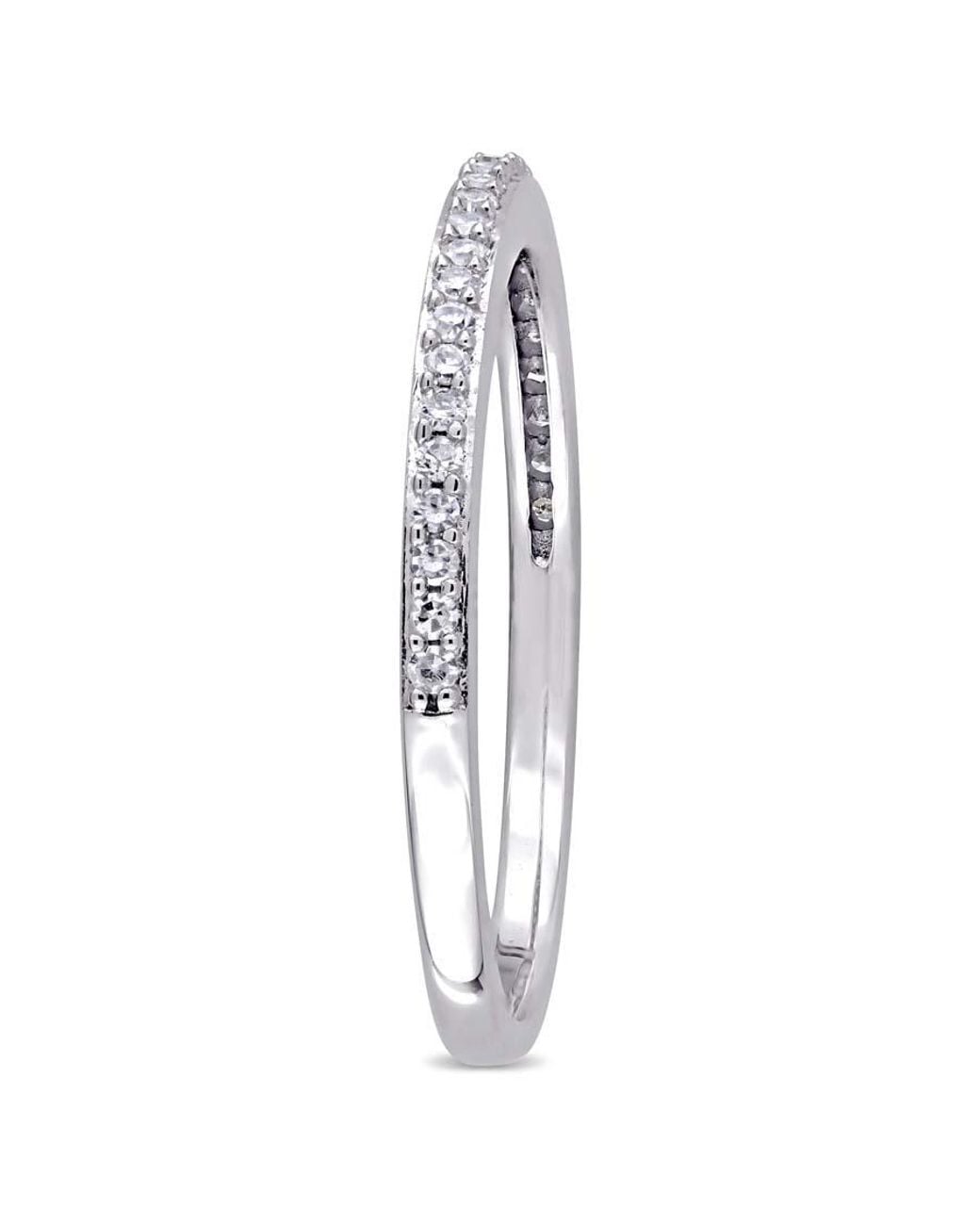 Amour Metallic 1/8 Ct Tw Diamond Semi-Eternity Anniversary Band for men