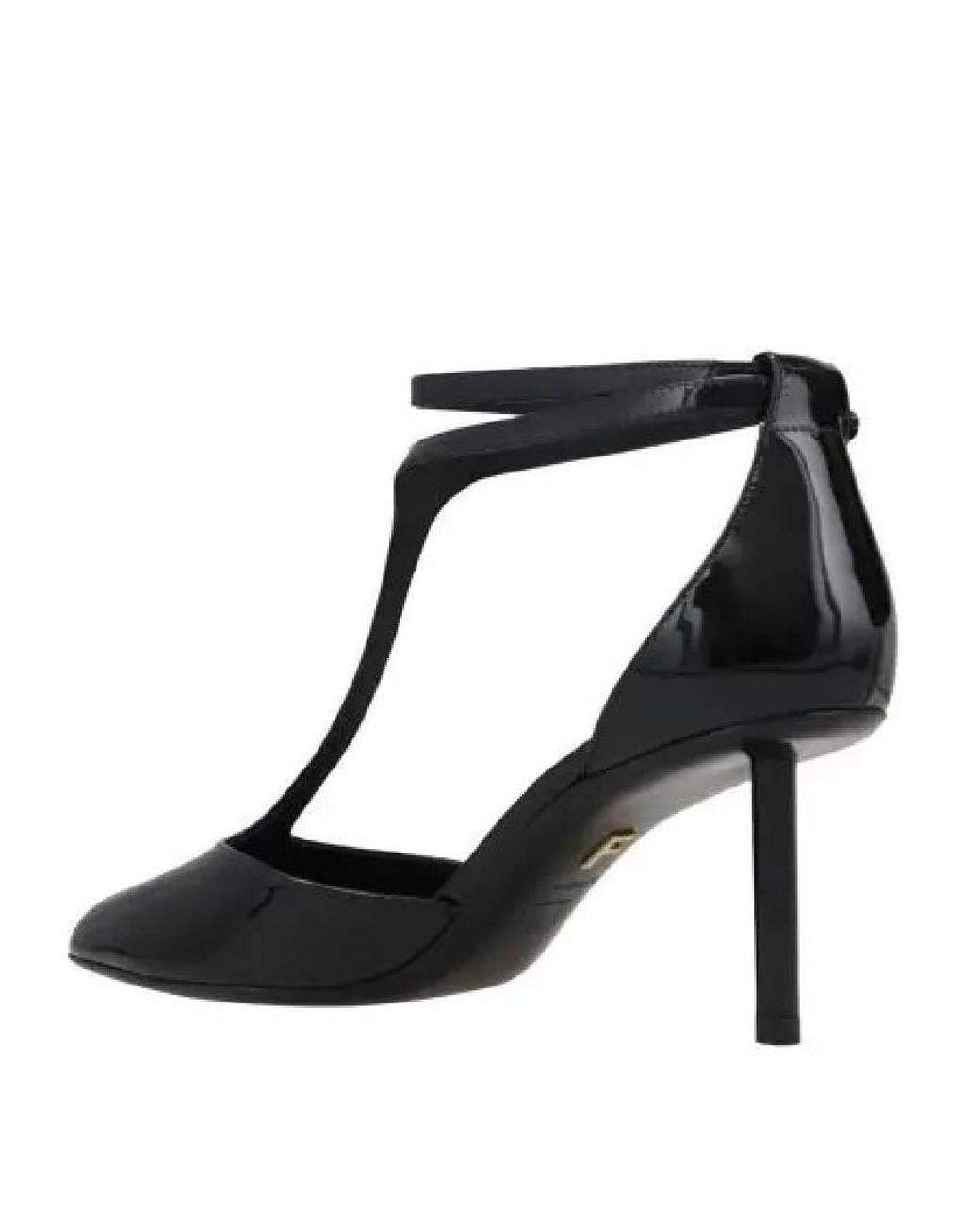 Ferragamo Black Ferragamo Ankle Strap Leather Shoe