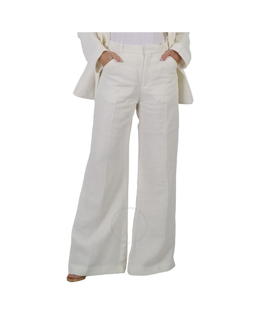 melt the lady gothic wide pants white