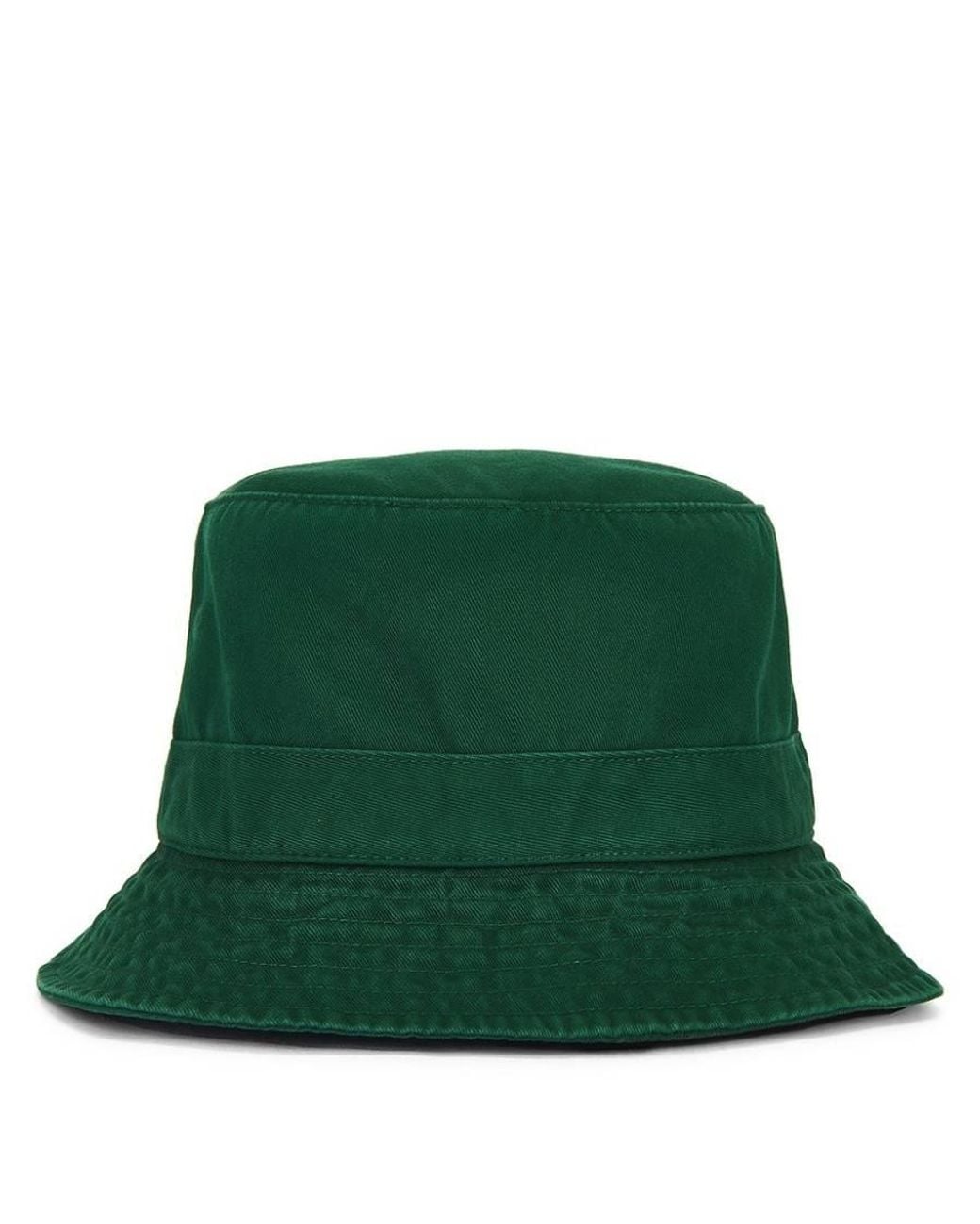 Polo Ralph Lauren Green Polo Bear Cotton Bucket Hat for men