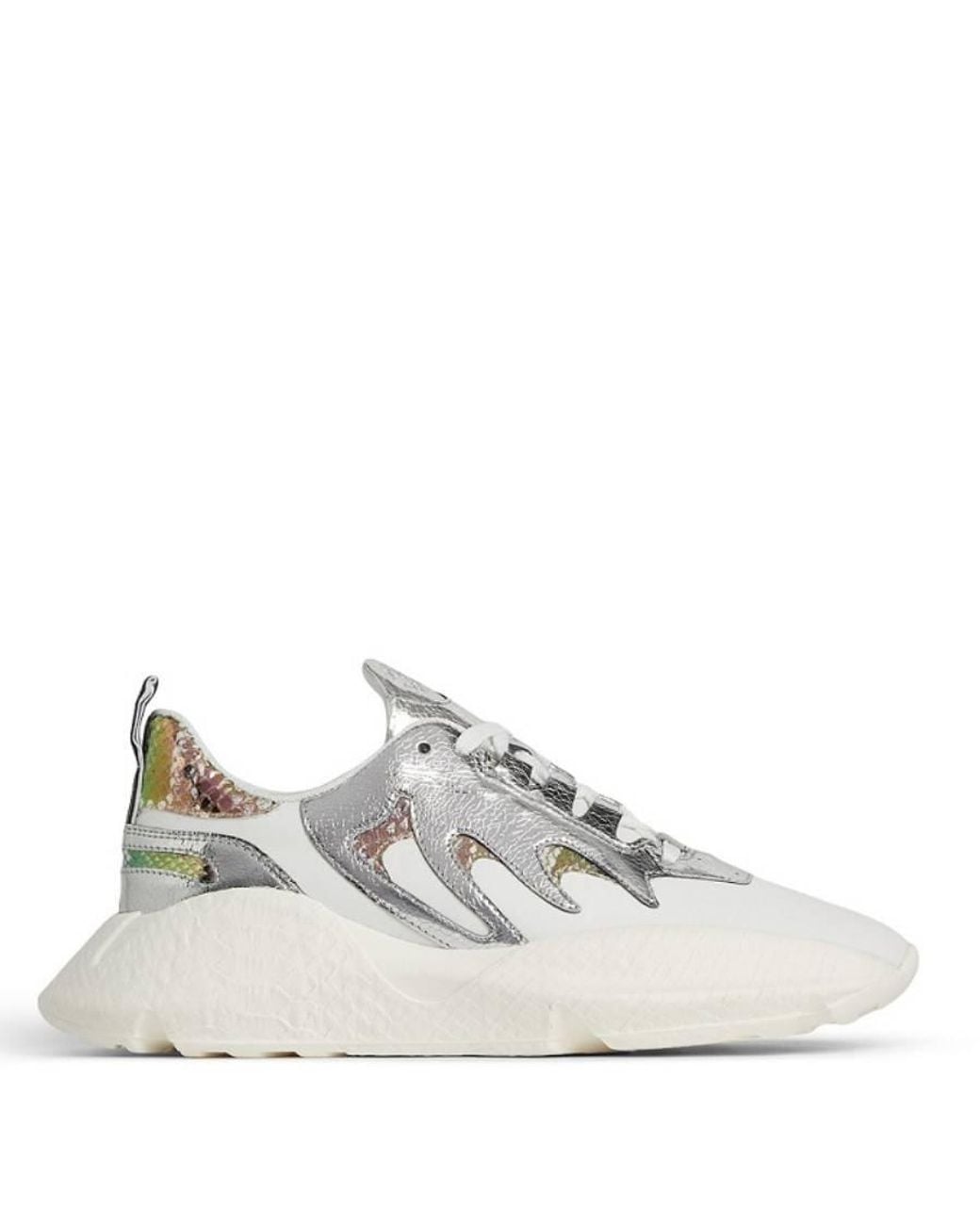 Roberto Cavalli White Metallic Panelled V1Per Sneakers, Brand Size 39 Us for men