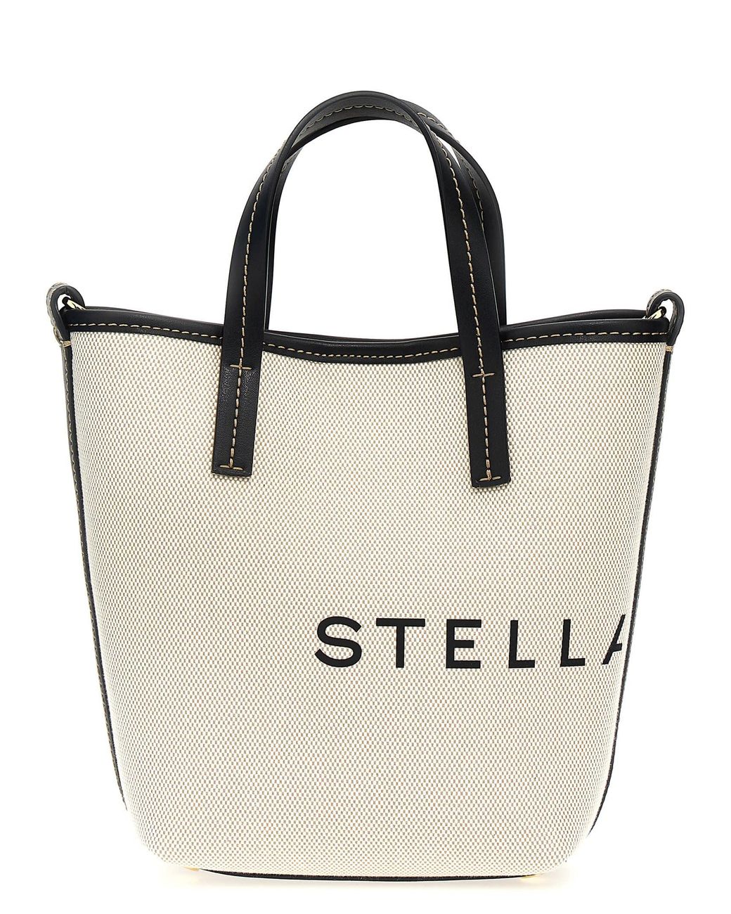 Stella McCartney Natural Logo Shopping Bag