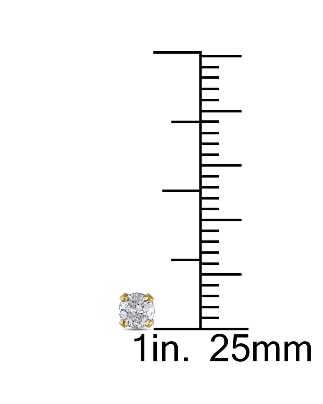 Amour Metallic 1/4 Ct Tw Diamond Stud Earrings for men