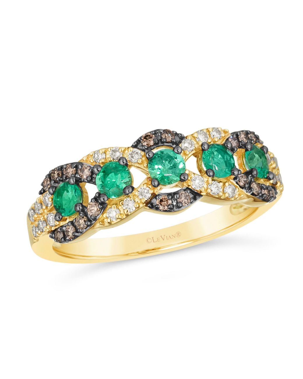 Le Vian Blue Costa Smeralda Emeralds Ring Set for men