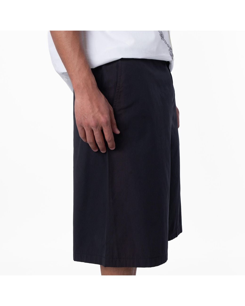 Burberry Blue Cotton-Blend Tailored Shorts, Brand Size 52 (Waist for men