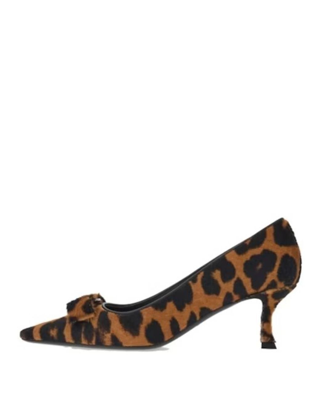 Ferragamo Brown Siwar Leopard-Print Vara Pumps