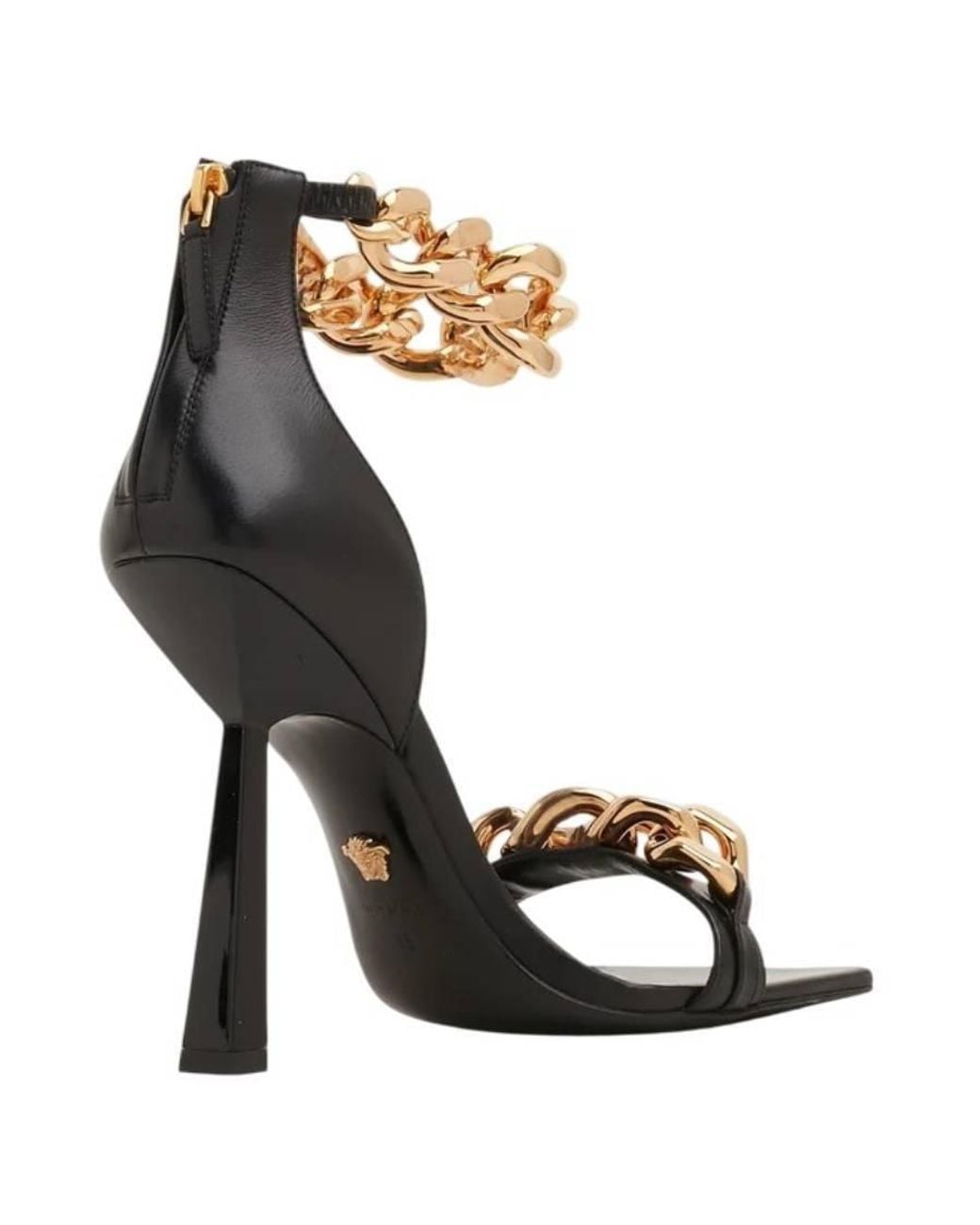 Versace Metallic La Medusa Aevitas Chain Sandals
