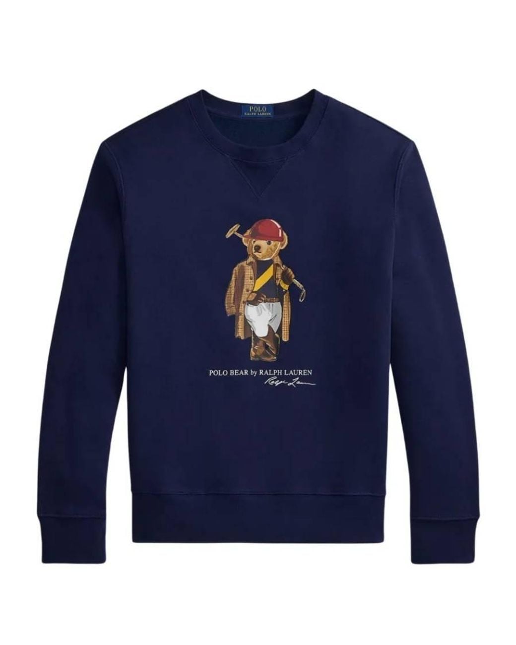 Polo Ralph Lauren Blue Polo Bear Fleece Sweatshirt for men