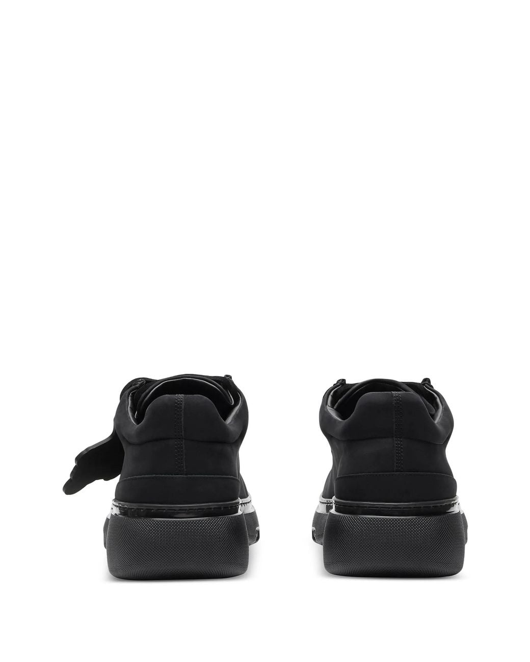 Burberry Black Lace-Up Creeper Suede Derby Shoes, Brand Size 40 Us for men