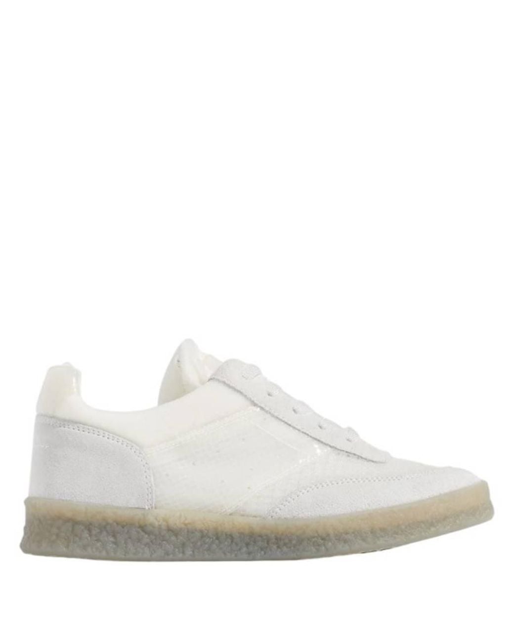 MM6 by Maison Margiela White Court Low-Top Sneakers, Brand Size 43 Us for men