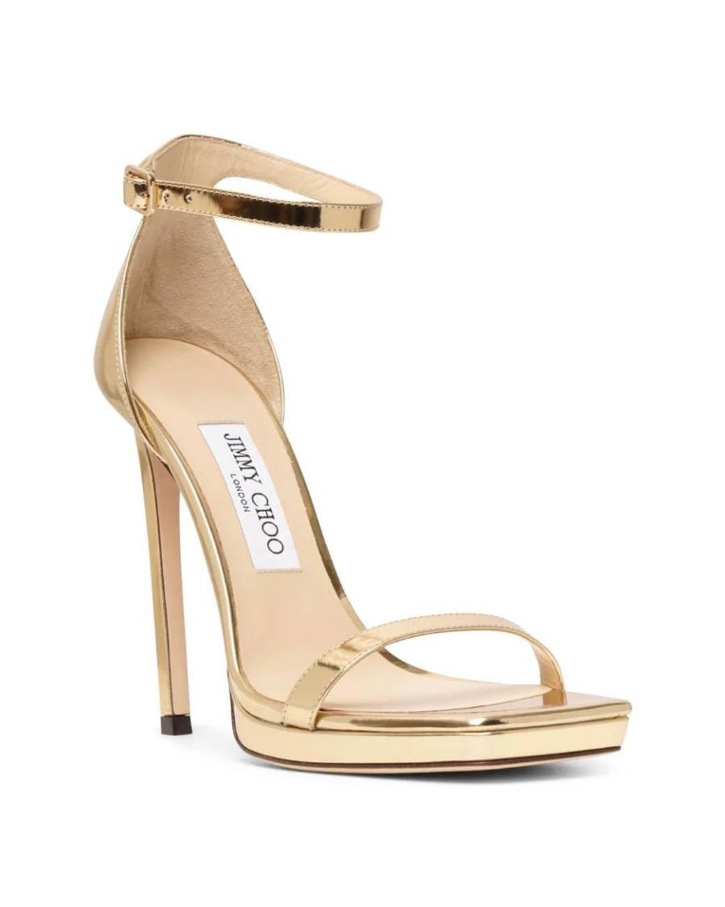 Jimmy Choo Alva 120 Metallic Platform Sandals, Brand Size 35.5 Us