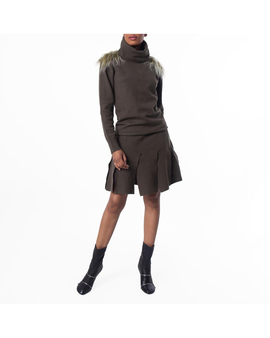 Burberry Green Glen Wool Dress