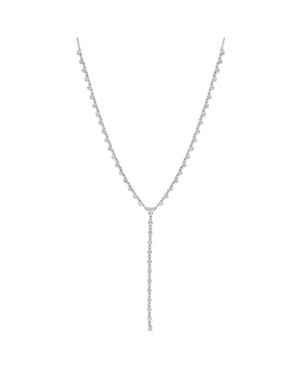 Amour Metallic 4/5Ct Tdw Diamond Lariat Necklace for men