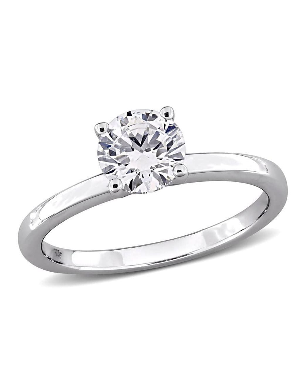 Created Forever White 1Ct Tw Lab-Grown Diamond Solitaire Engagement Ring for men