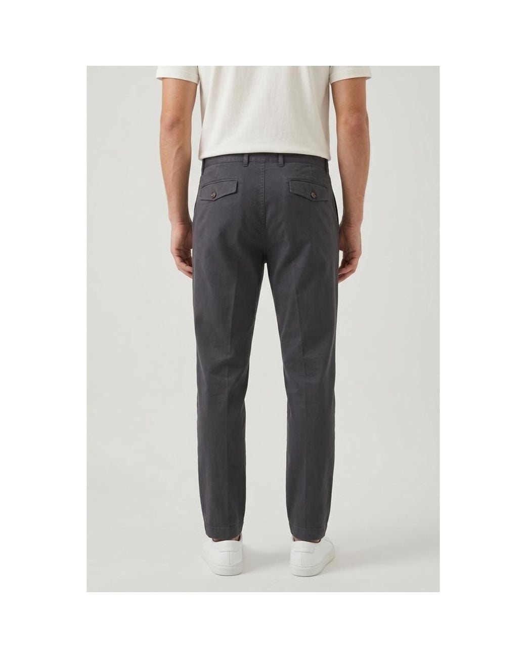 Brunello Cucinelli Gray Dark Pleated Trousers, Brand Size 52 (Us for men