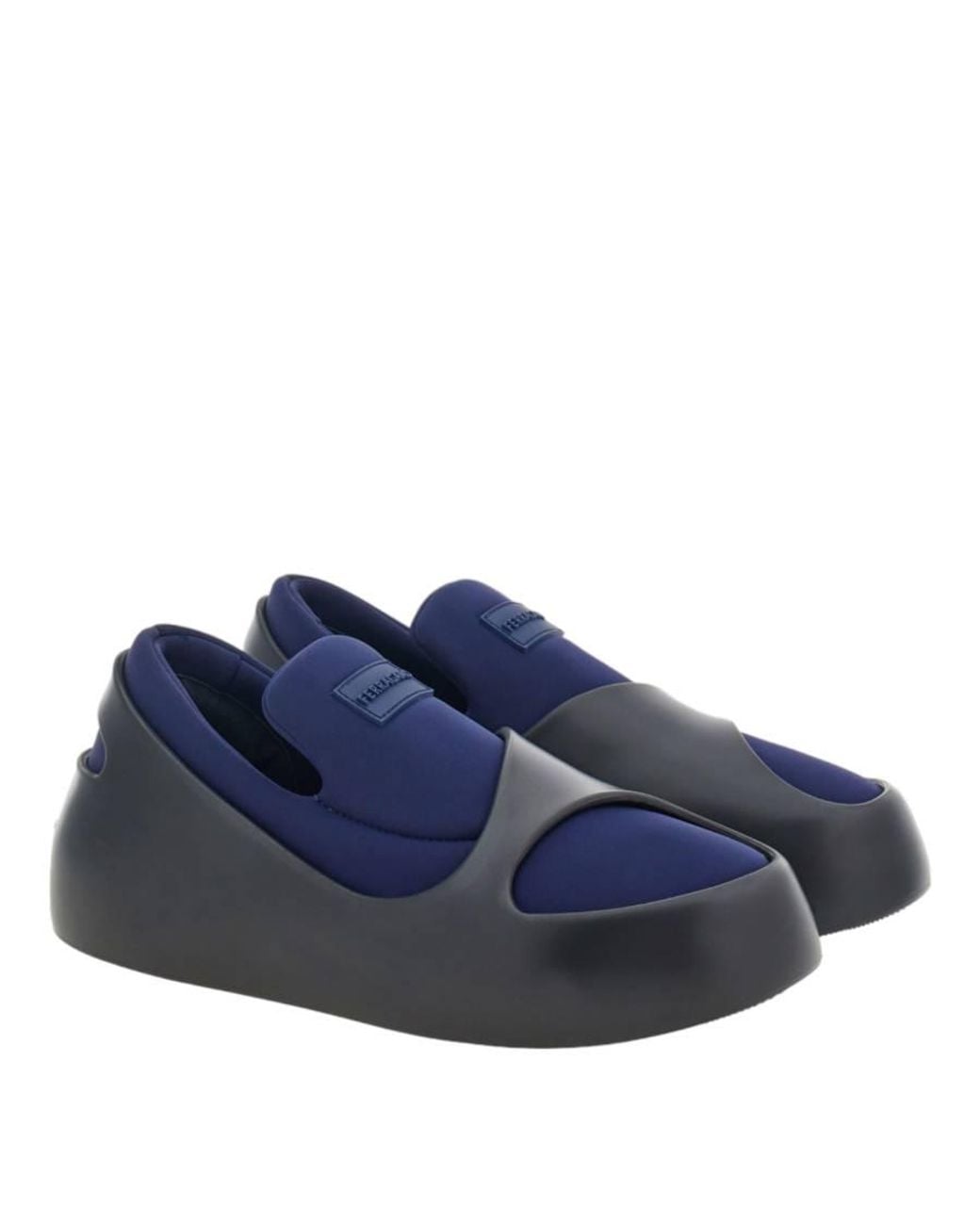 Ferragamo Blue Lunar Hybrid Sneakers for men