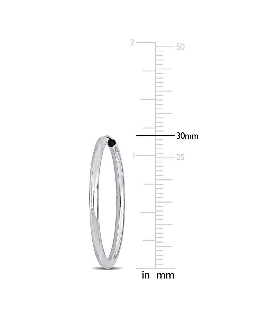 Amour Metallic 30Mm Hoop Earrings for men