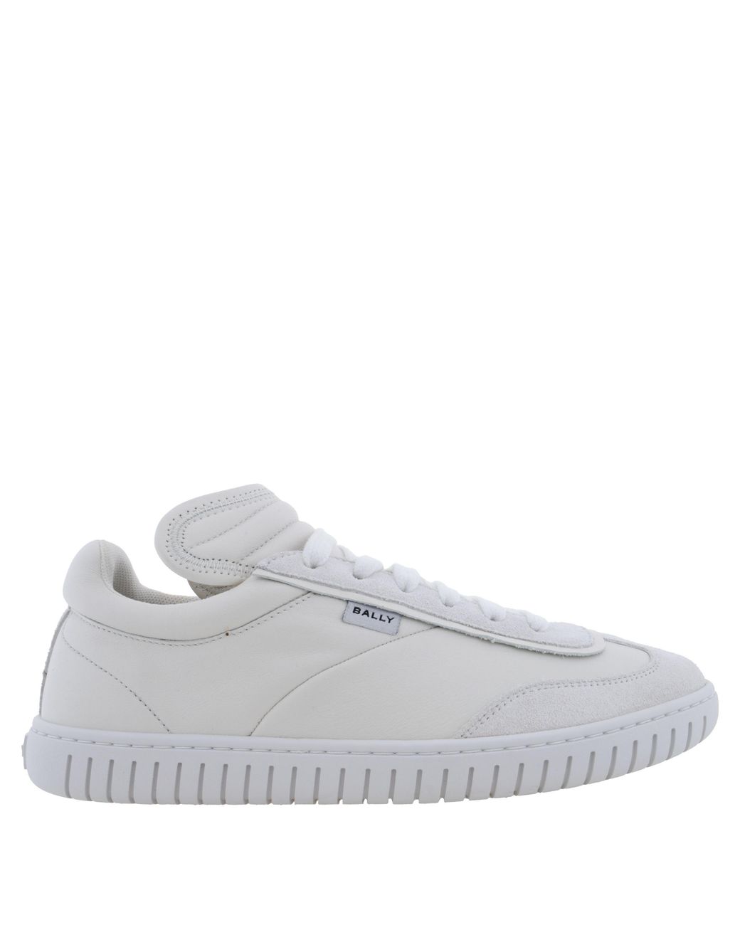 Bally White Player Low-Top Leather Sneakers for men