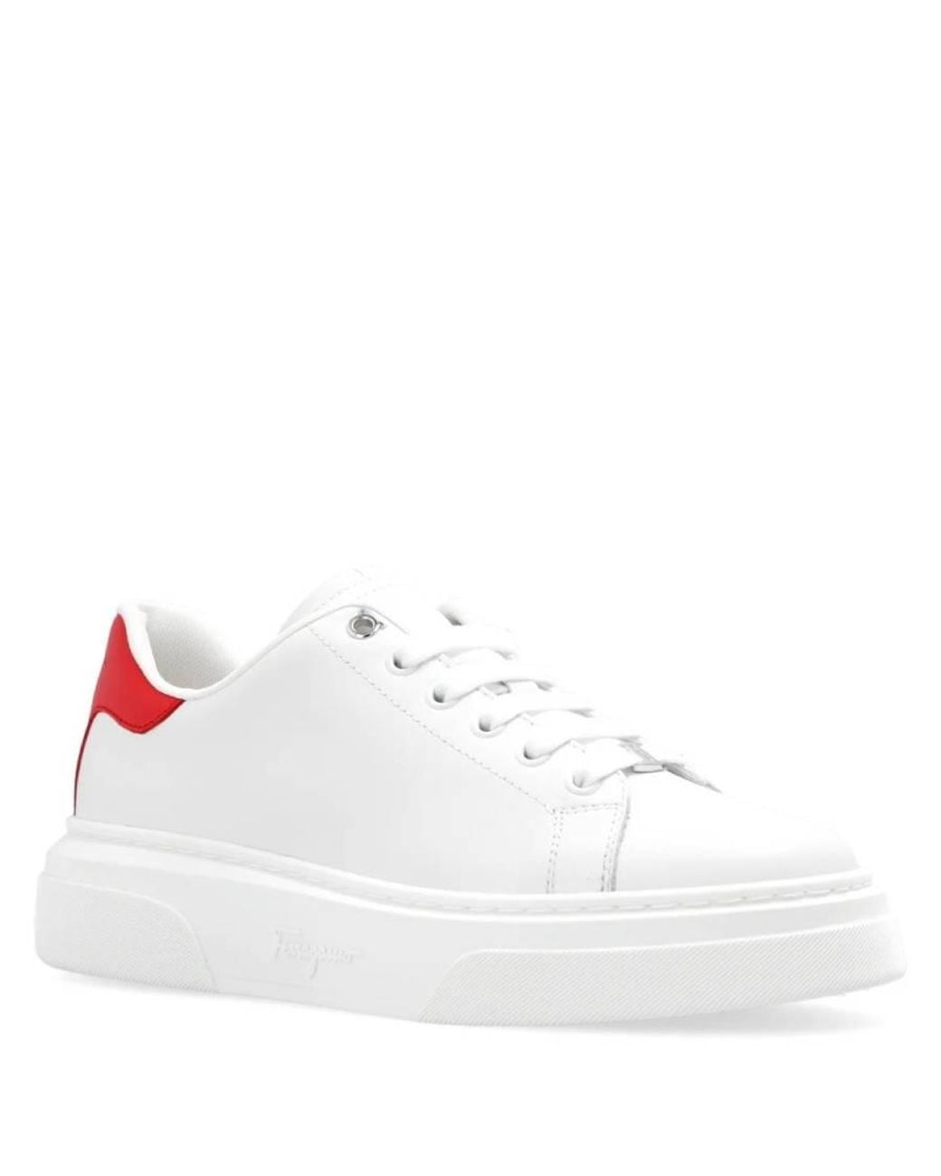 Ferragamo White Ferragamo Cassina Mini Vara Ornament Sneaker for men