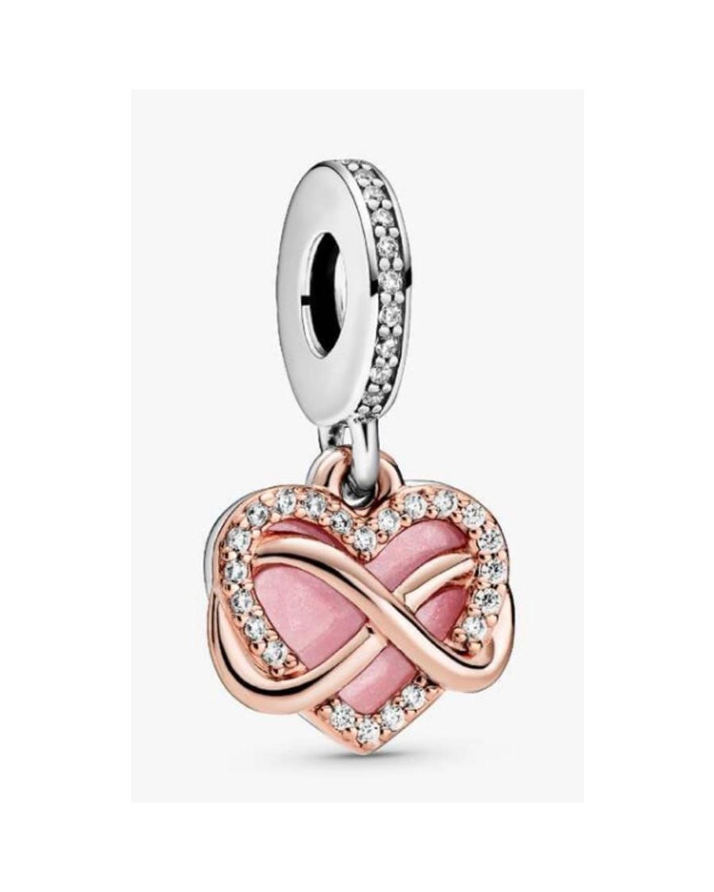 Pandora Pink Infinity Heart Rose And Sterling Dangle for men