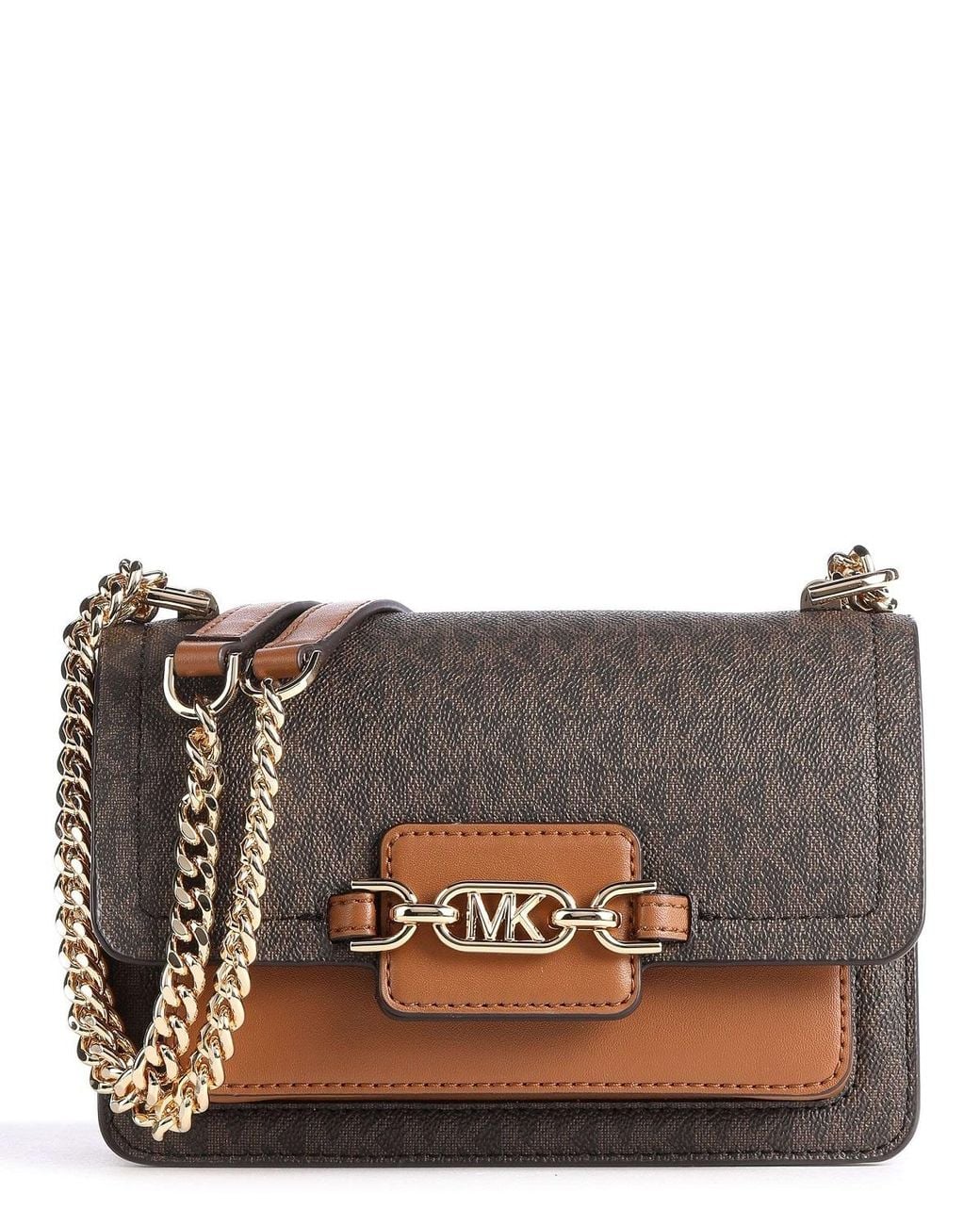 Michael Kors Gray Ladies Heather Extra-Small Logo Crossbody Bag
