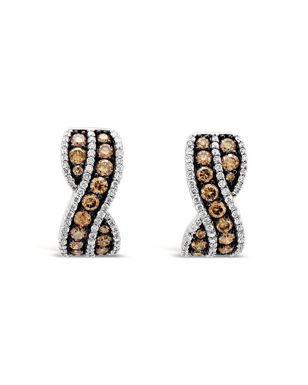 Le Vian Brown Ladies Chocolate Diamonds Fashion Earrings for men