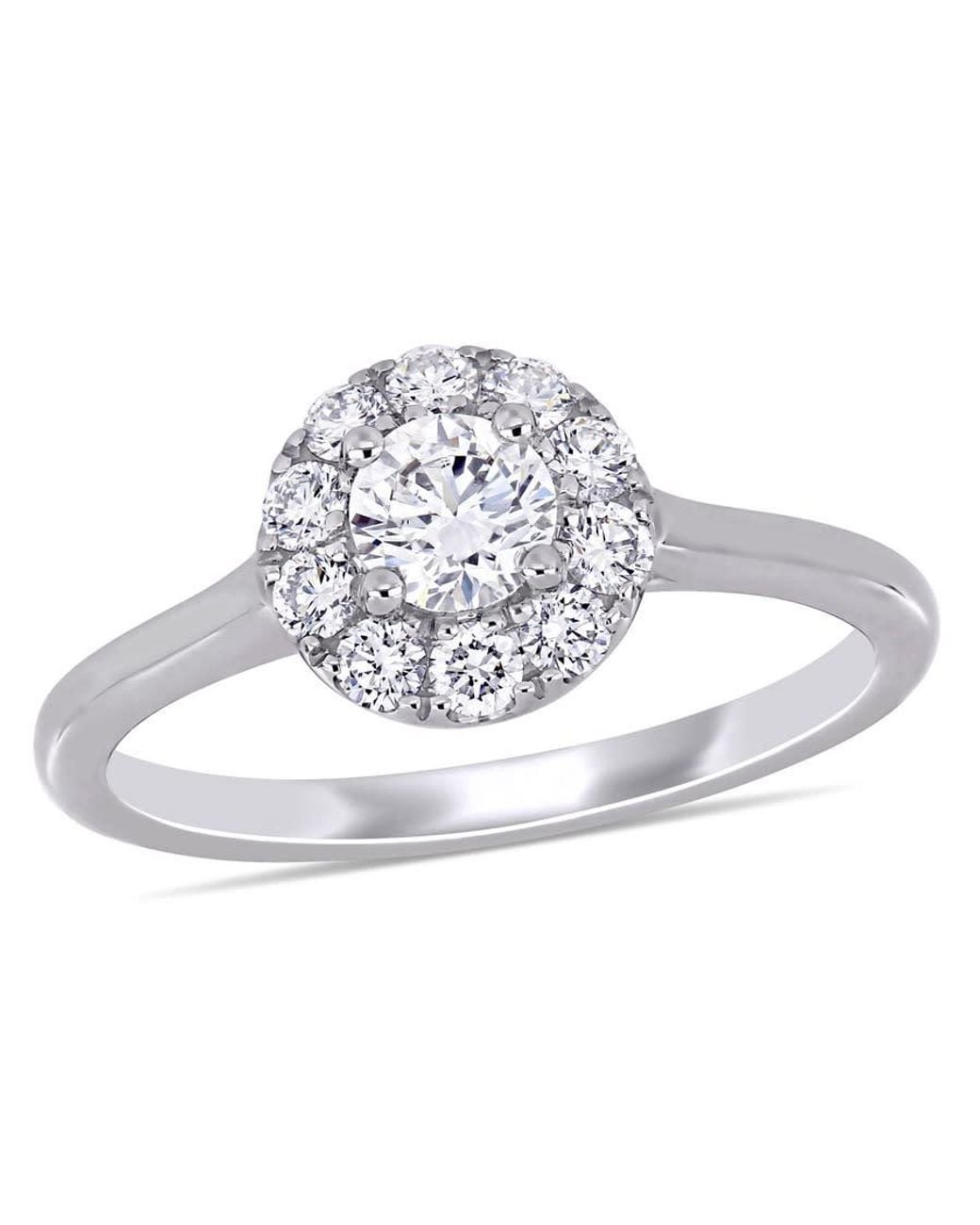 Created Forever Metallic 3/4 Ct Tw Lab Created Diamond Halo Engagement Ring for men