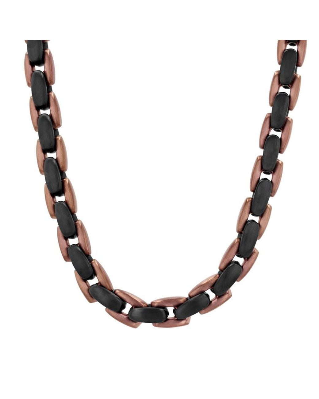 Robert Alton Metallic Stainless Steel With & Finish Oval Link Chain for men