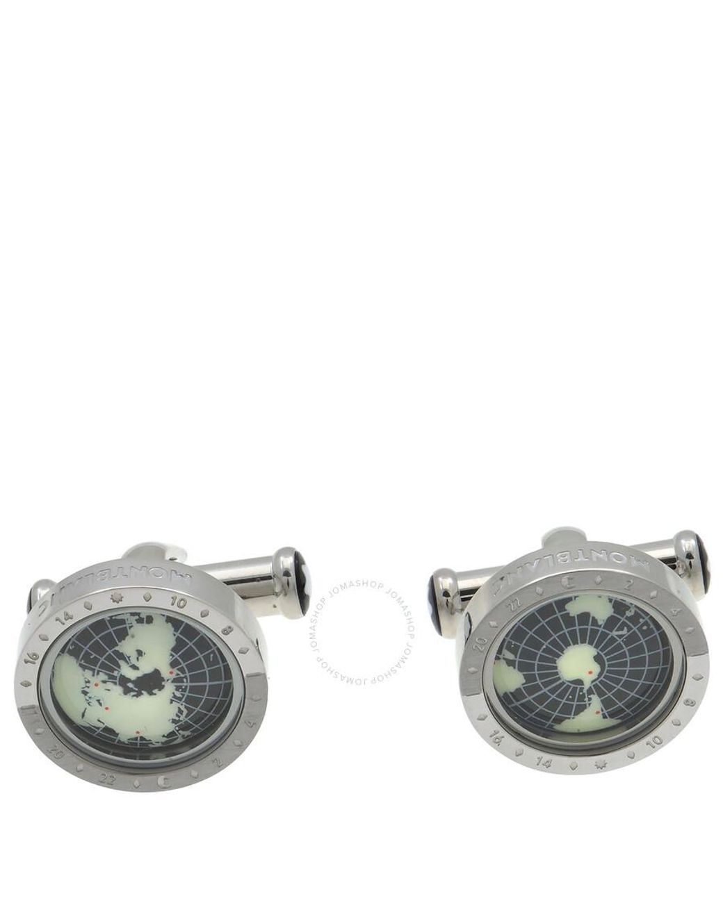 MONTBLANC 地球儀デザイン カフリンクス 1858 Geosphere Cufflinks Blue - Luxury Cufflinks – Montblanc® US