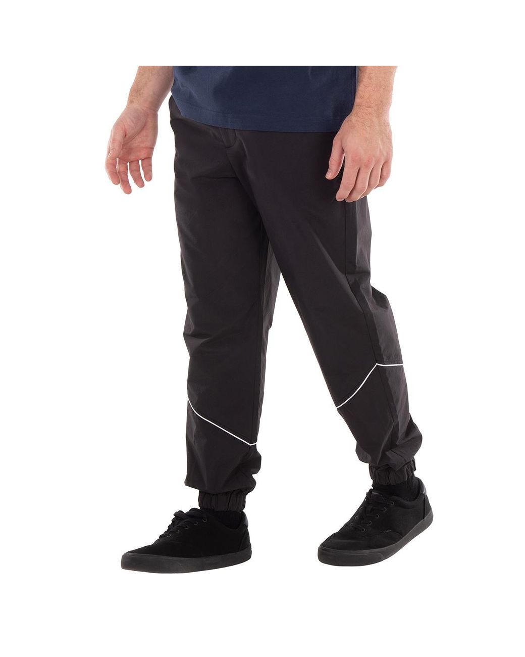 Maison Kitsuné Black Fox Patch Polyamide Technical Trousers, Brand Size 40 for men