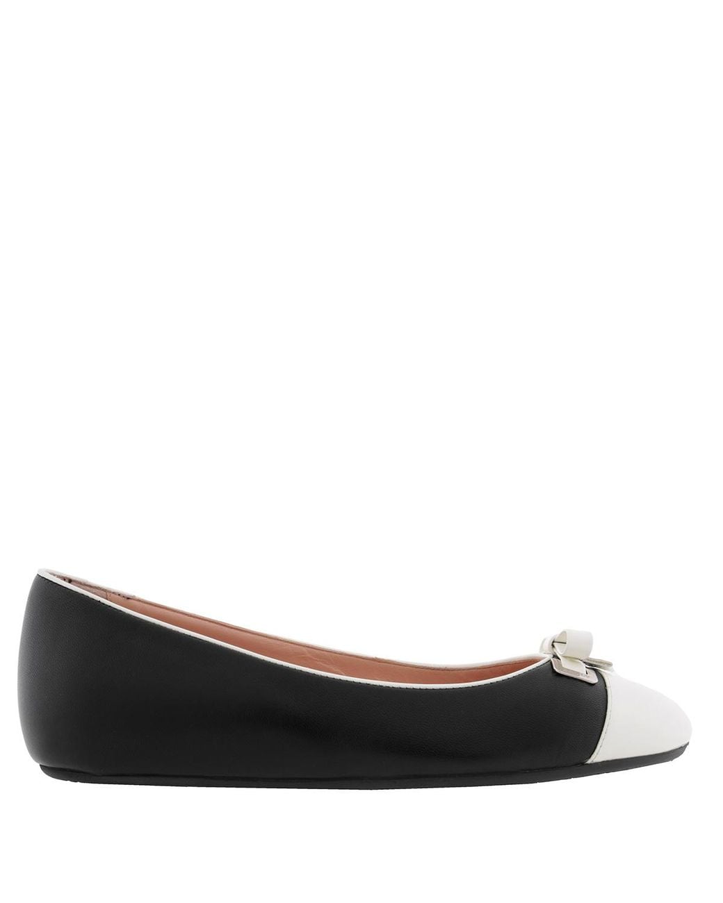 Bally Black Sofye Leather Ballerinas, Brand Size 35.5 Us Size 5