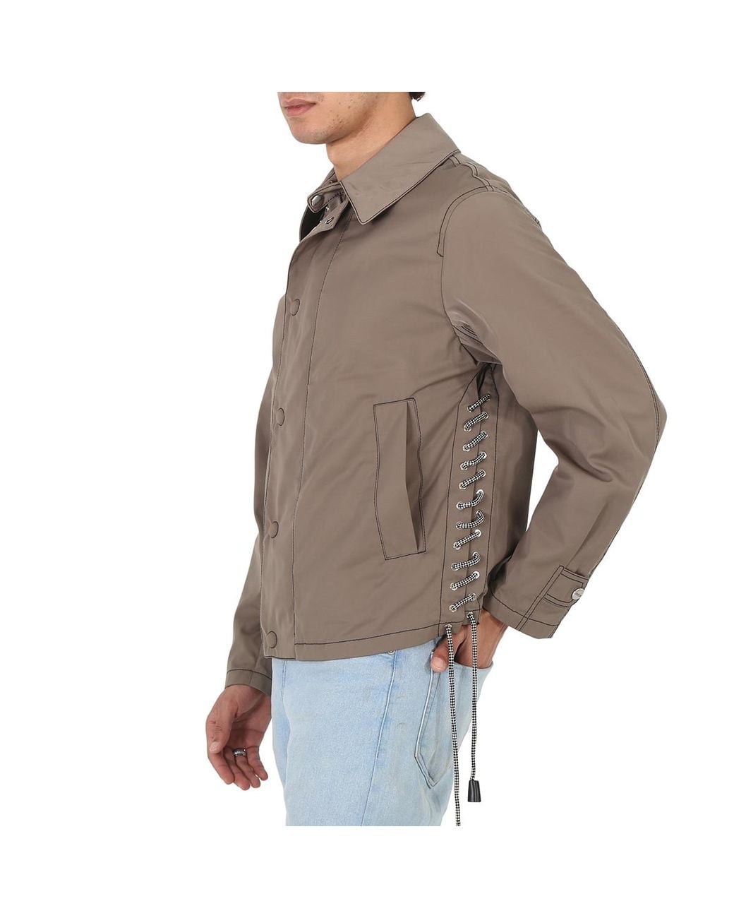 Roberto Cavalli Brown Khaki Gabardine Jacket, Brand Size 52 Us for men