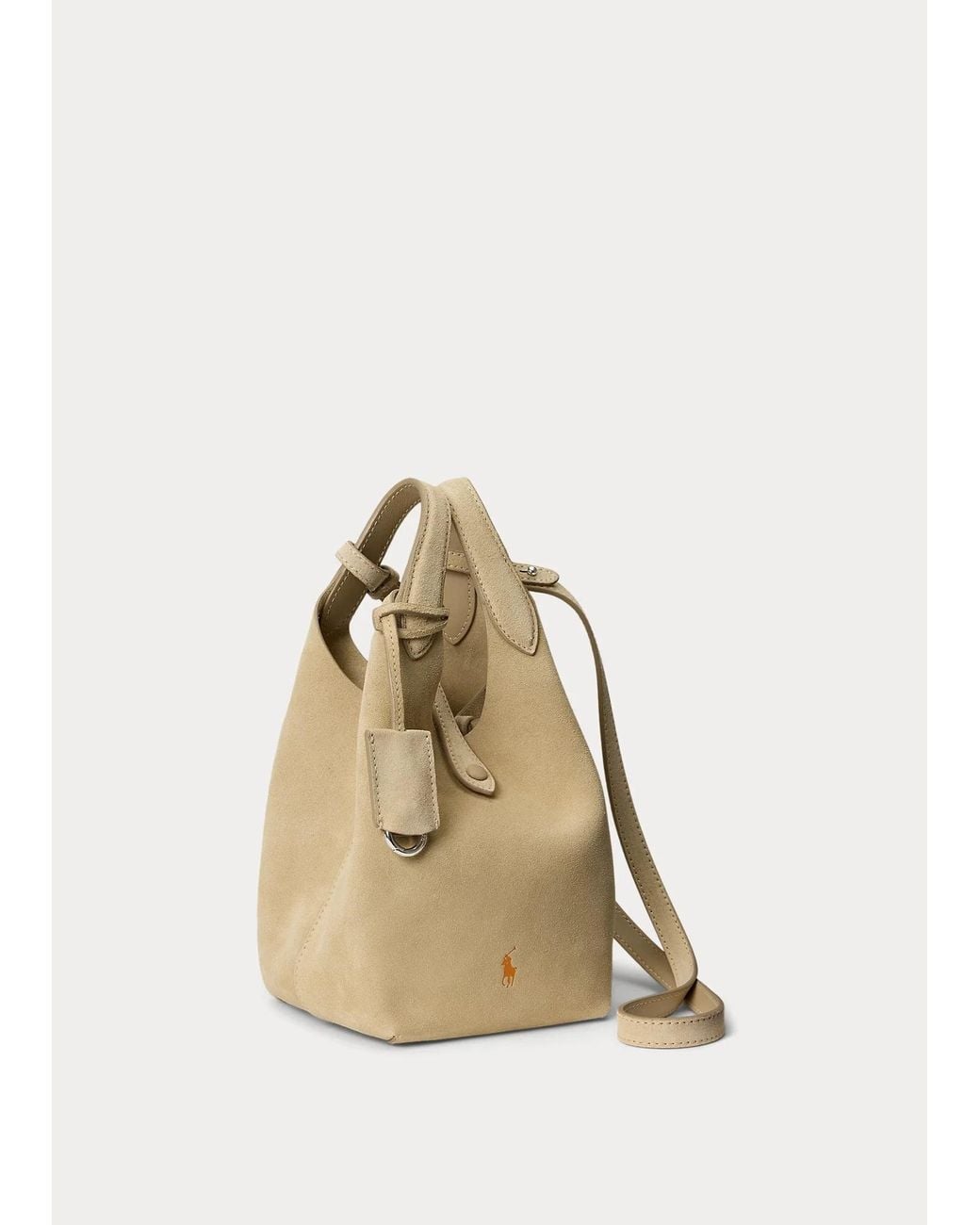 Polo Ralph Lauren Metallic Small Polo Play Suede Tote Bag for men