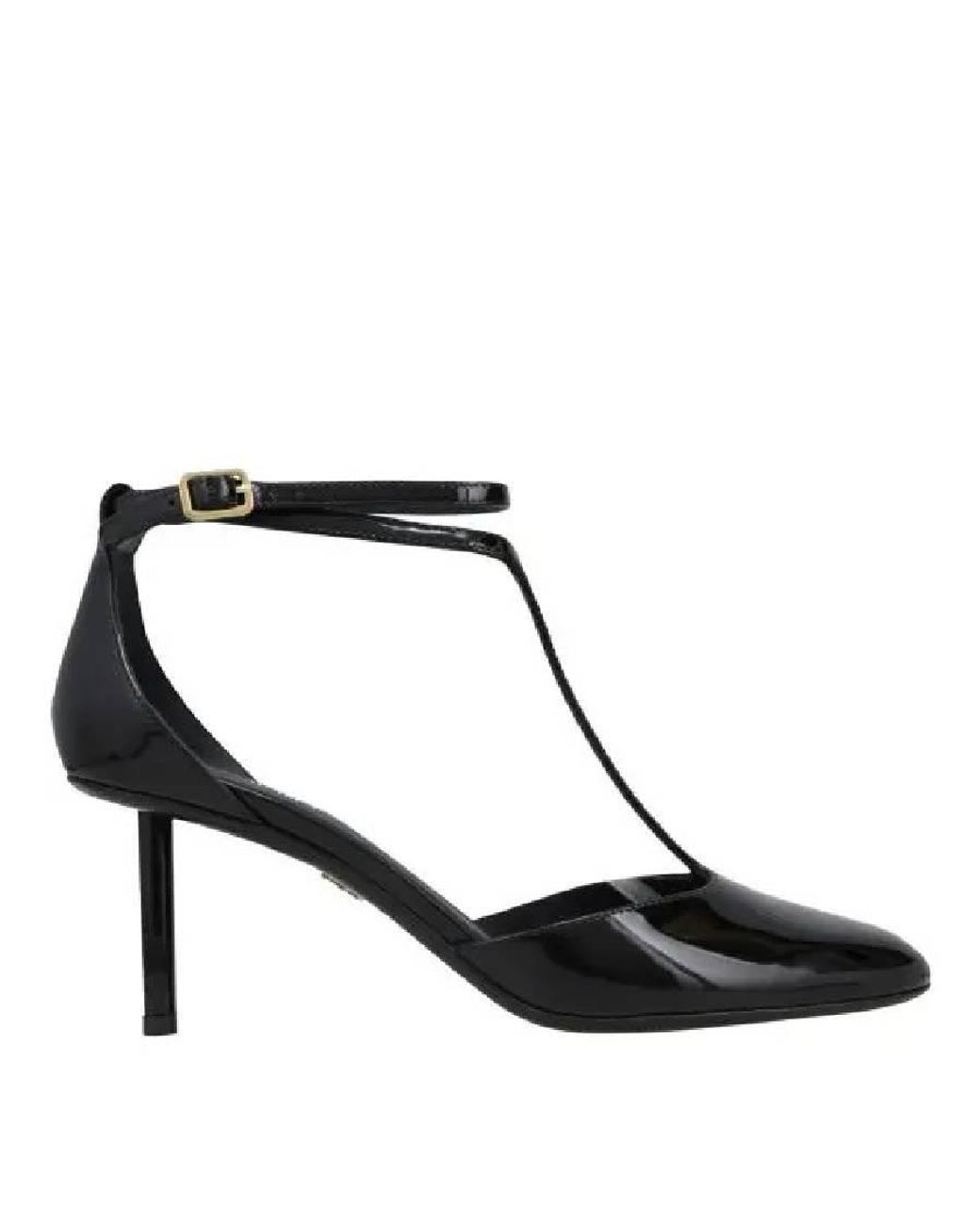 Ferragamo Black Ferragamo Ankle Strap Leather Shoe
