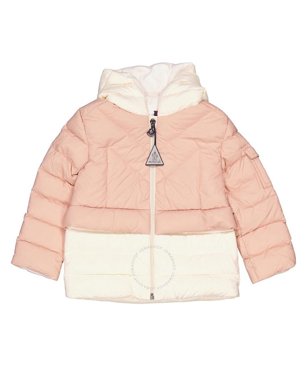 Moncler Girls Pastel Liama Down Puffer Jacket in Pink Lyst
